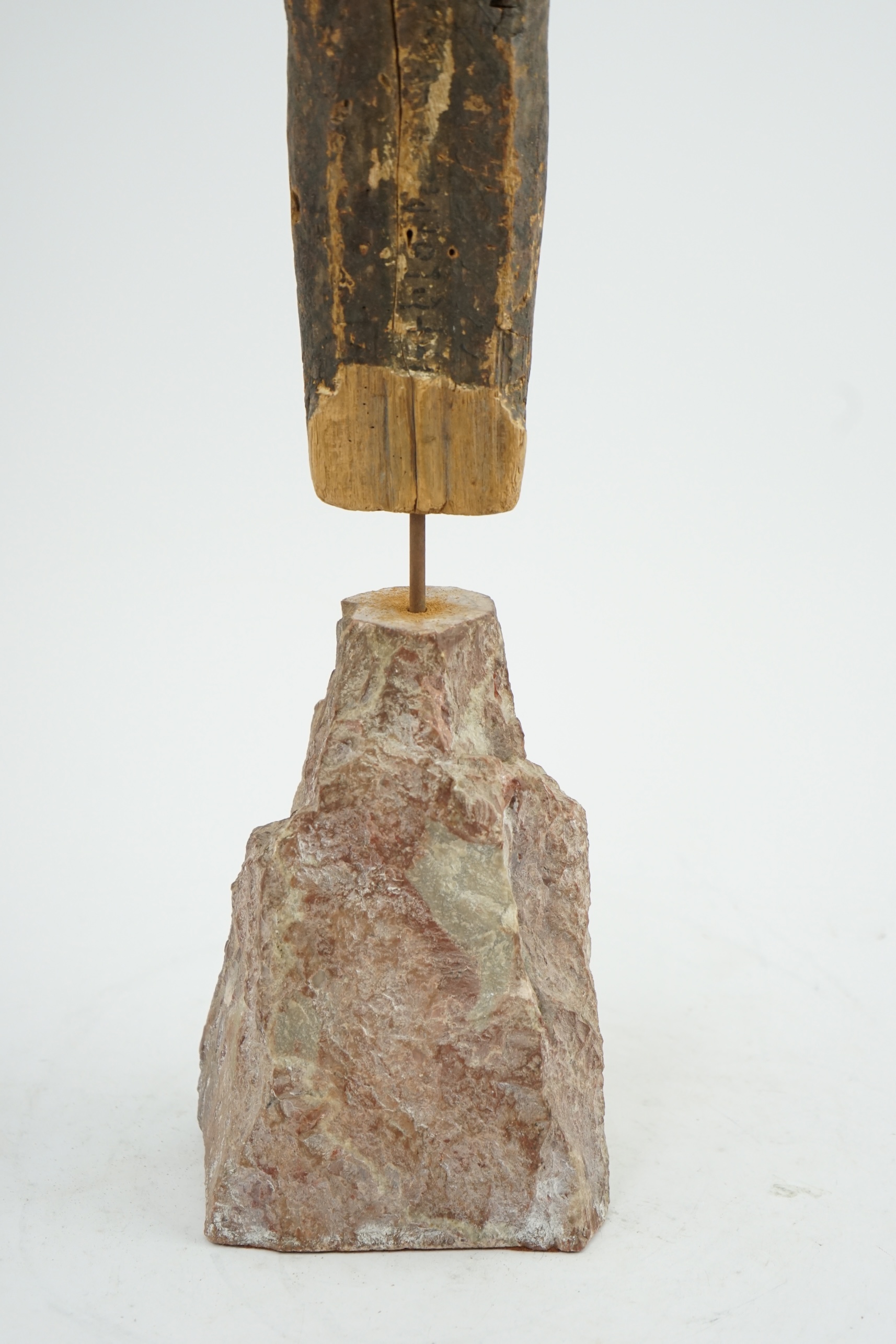 An Ancient Egyptian miniature wood statuette of Ptah-Sokar-Osiris, probably late Kingdom